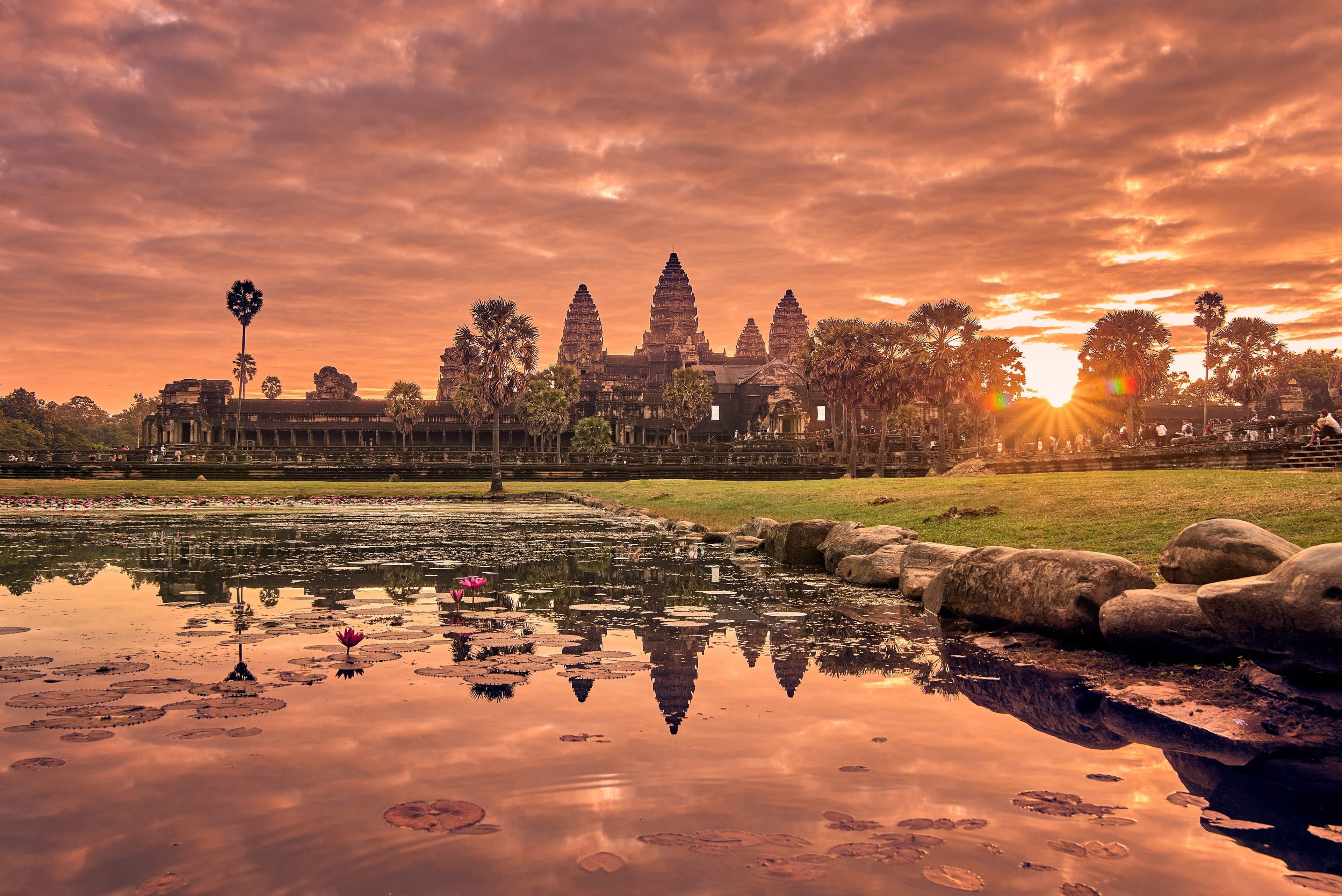 Scenic landscape of Cambodia
